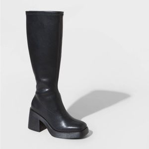 Women's Azzahya Stretch Tall Dress Boots -
Wild Fable Black